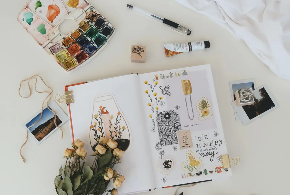 Moodboard mit Farben und Wohnideen